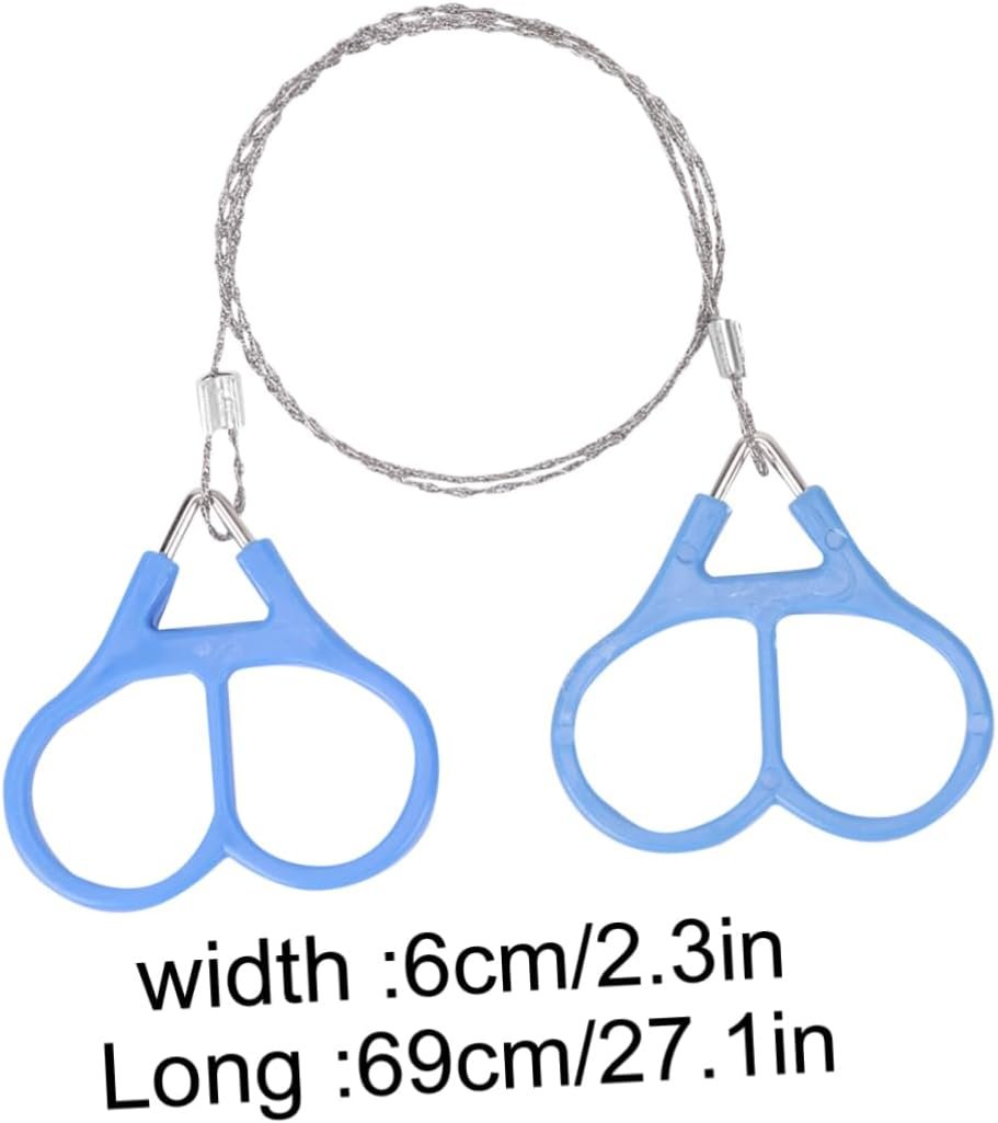 Yardwe 4pcs Survival Chain Saws Portable Outdoor Gear for Camping Hiking and Hunting Lightweight Ergonomic