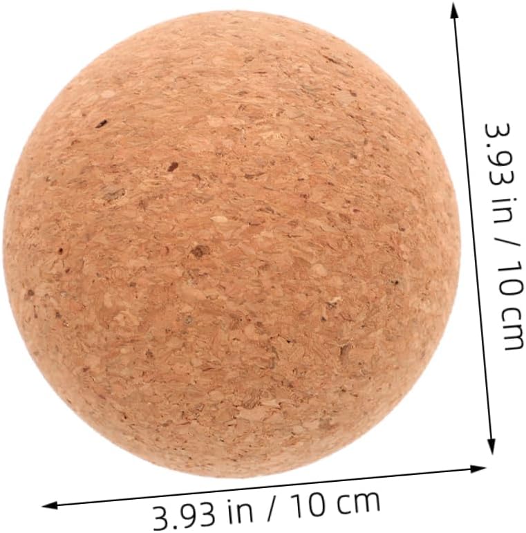Mipcase palla da yoga muscolare per massaggio in sughero palla da massaggio in sughero palline da massaggio accessori per massaggi palla massaggiatore trucioli di sughero