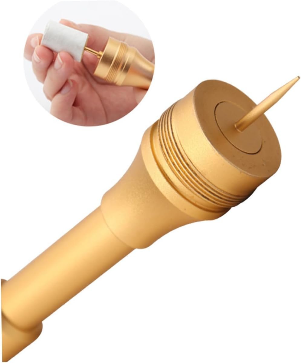 BEBEMOKO 1Pc Aluminum Moxibustion Massage Roller Ergonomic Moxa Stick for Full Body Relief