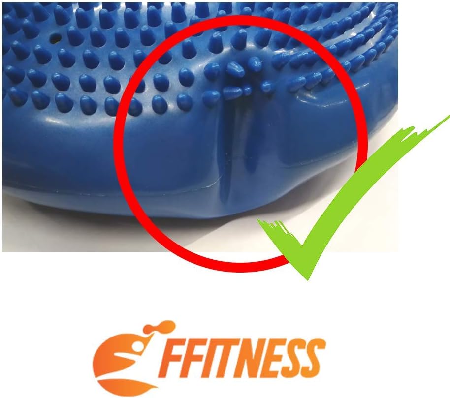 Balance Cushion - Improve Stability and Balance, Inflatable PVC Anti-Burst | Home Fitness Yoga Pilates Rehabilitation