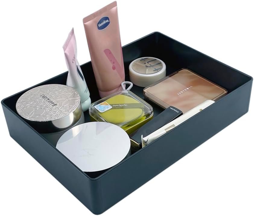 Amazon Basics Plastic Organizer - Accessory Tray, Black
