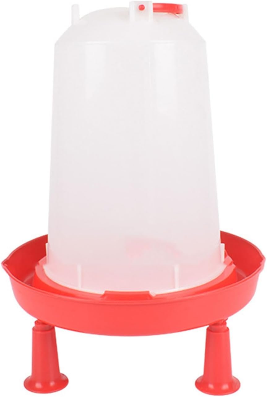 YS0911 Chick Waterer Kits for Chick HenQuail Hanging Poultry Waterer Fountain Large Capacity Water Bowl for Outdoor Farm Coops Chicken Watering Supplies, 3L