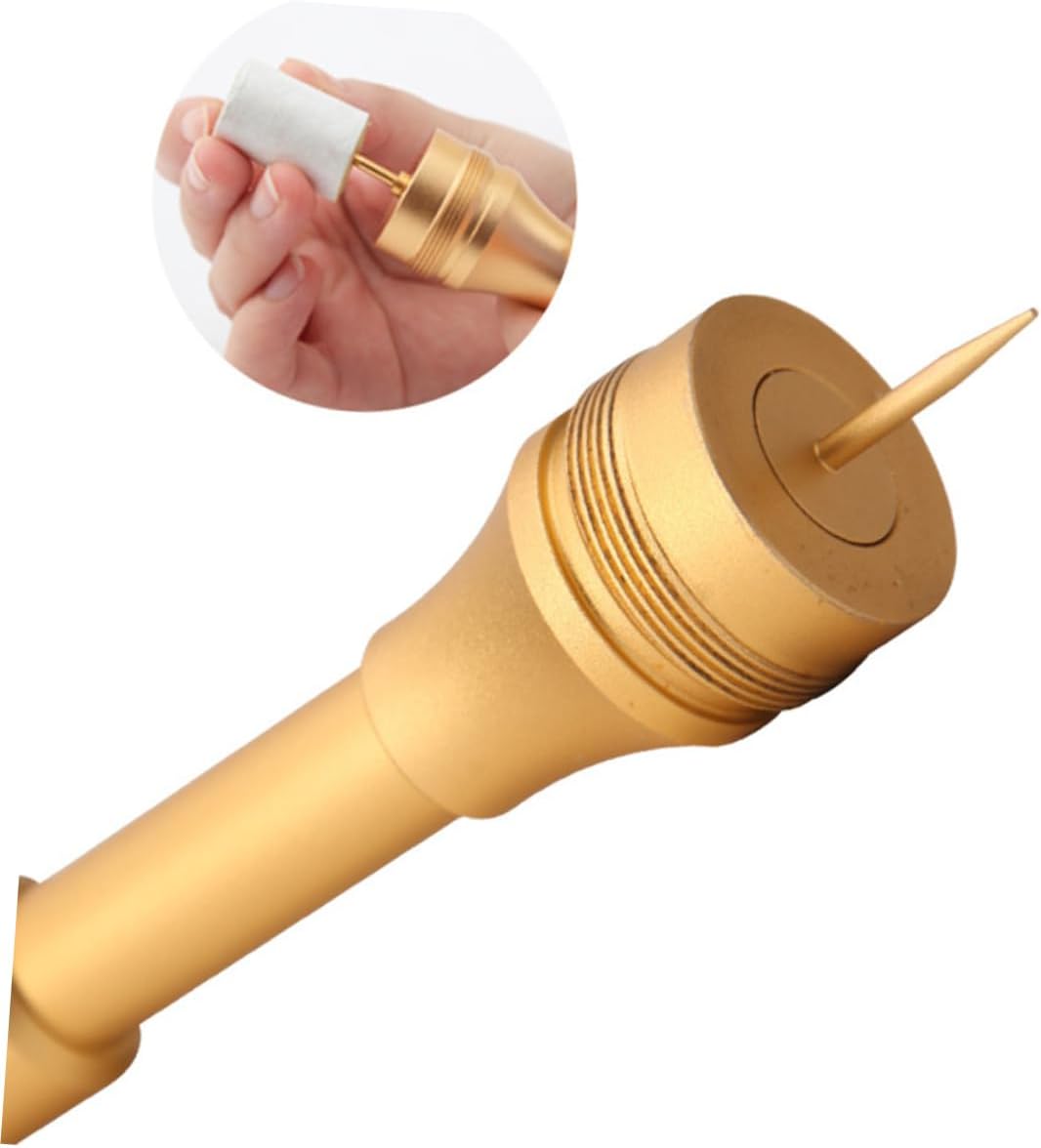 TOBBOMEY 1Pc Aluminum Moxa Stick for Moxibustion Massage Rotating Roller Durable