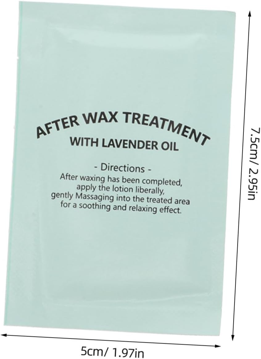 Beavorty 20pcs Post Waxing Essentials Oil Remover Wipes after Wax Remover Waxing Oil Wipes Soft Wax Cleaning Pad