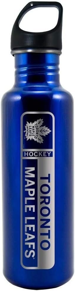 Toronto Maple Leafs 26oz Blue Stainless Steel Water Bottle - Design 56