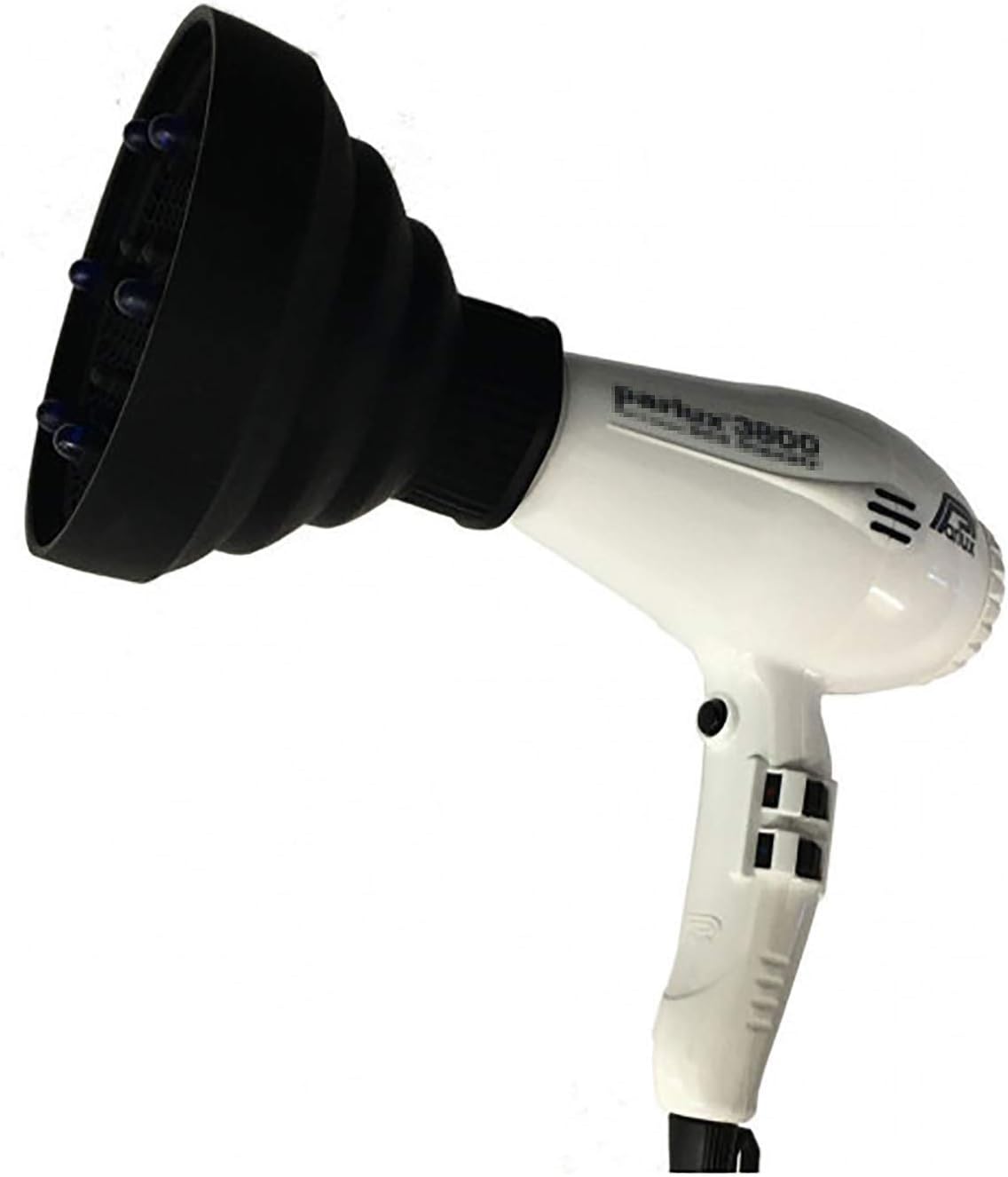 Silicone Diffuser for Phone Hair Dryer with Neck 4.3 – 4.8 cm Retractable Hair Dryer | Dimensions in Description for Compatibility with Your Phone | Colour Selectable (Black)