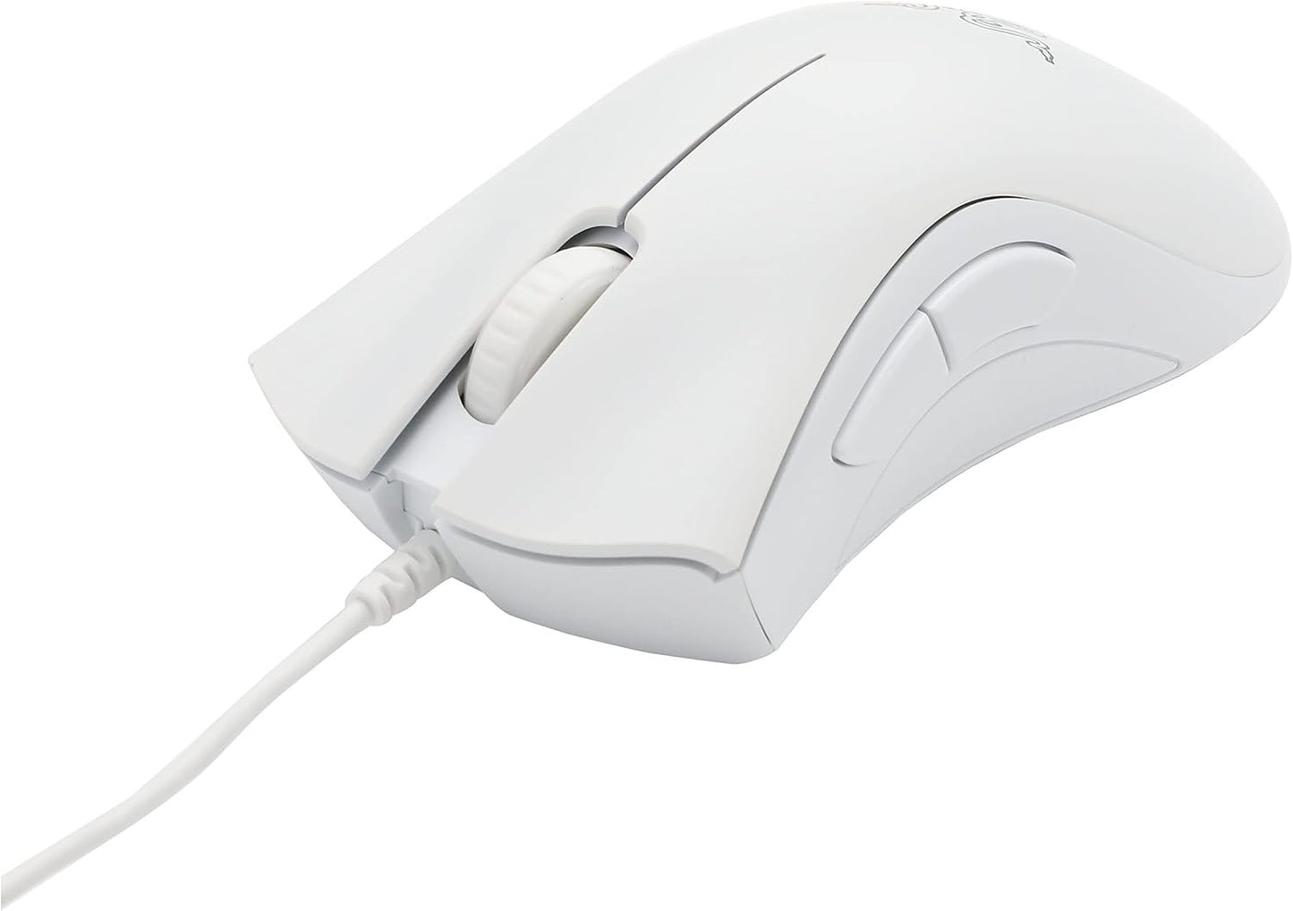Razer DeathAdder Essential - Mercury White Gaming Mouse, Wired 5 Buttons, 6400 DPI Optical Sensor, Ergonomic Shape, RZ01-03850200-R3M1