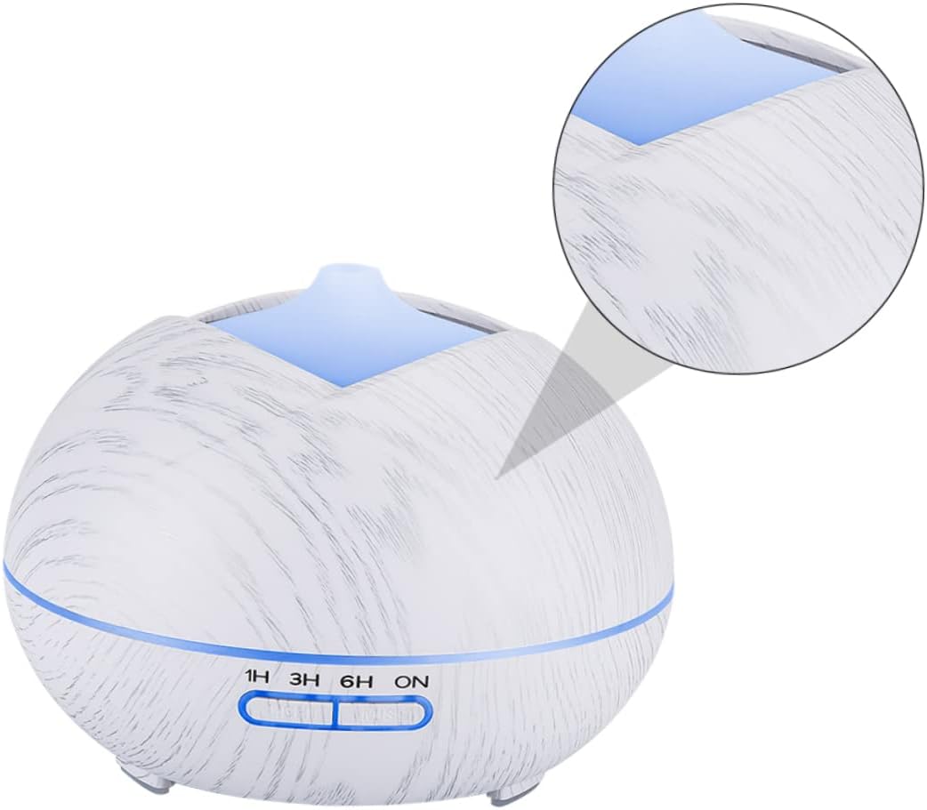 PRETYZOOM LED Aromatherapy Diffuser with Color LED Lights Aroma Humidifier for Home Remote Control Intelligent Timer Humidifier for Relaxing Atmosphere and Fragrance