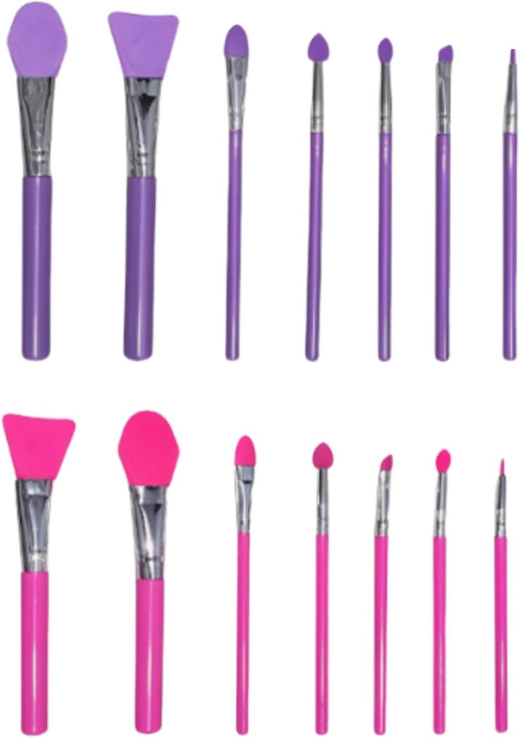 Silicone Makeup Brush, Lip Applicator Set, Eyeshadow Applying Kit, 5.51 Inches Versatile Cream Makeup Tool For Resin Epoxy Art Crafting And Beauty Accessories