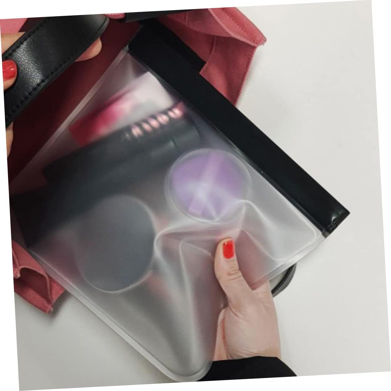 NULYLU Travel Makeup Bag 3pcs Portable Storage Pouches for Toiletries Cosmetics Accessories Waterproof Compact Durable Perfect for Travel Outdoor