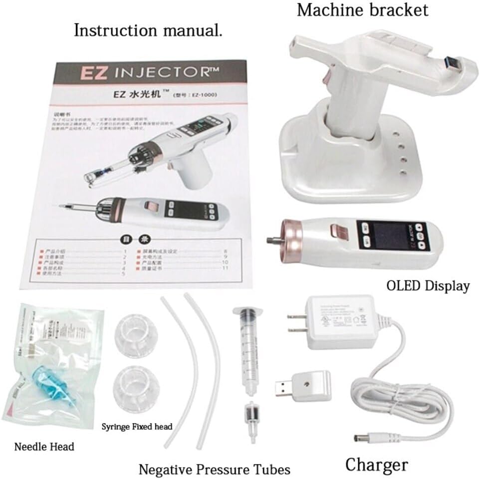 Dr.LPCGF Anti Wrinkle Injection Machine - Water Vacuum Gun - Facial Skin Care Beauty Device for Skin Rejuvenation,Moisturizing,Cleaning Pores and Blackheads