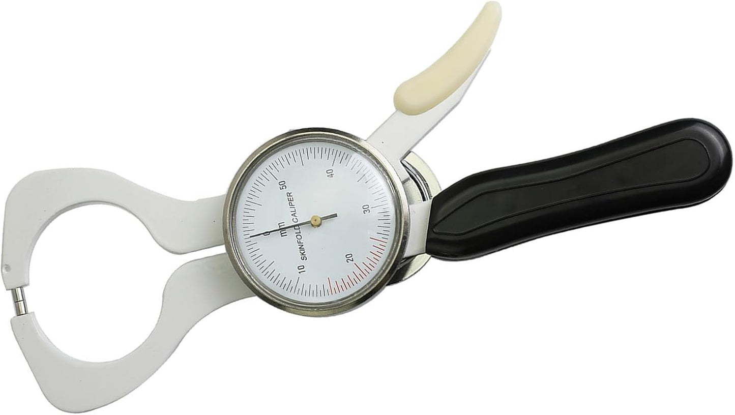 Glomora Skinfold Caliper Stainless Steel Accurate Body Fat Measurement Device for Beauty Salon Physical Examination Center