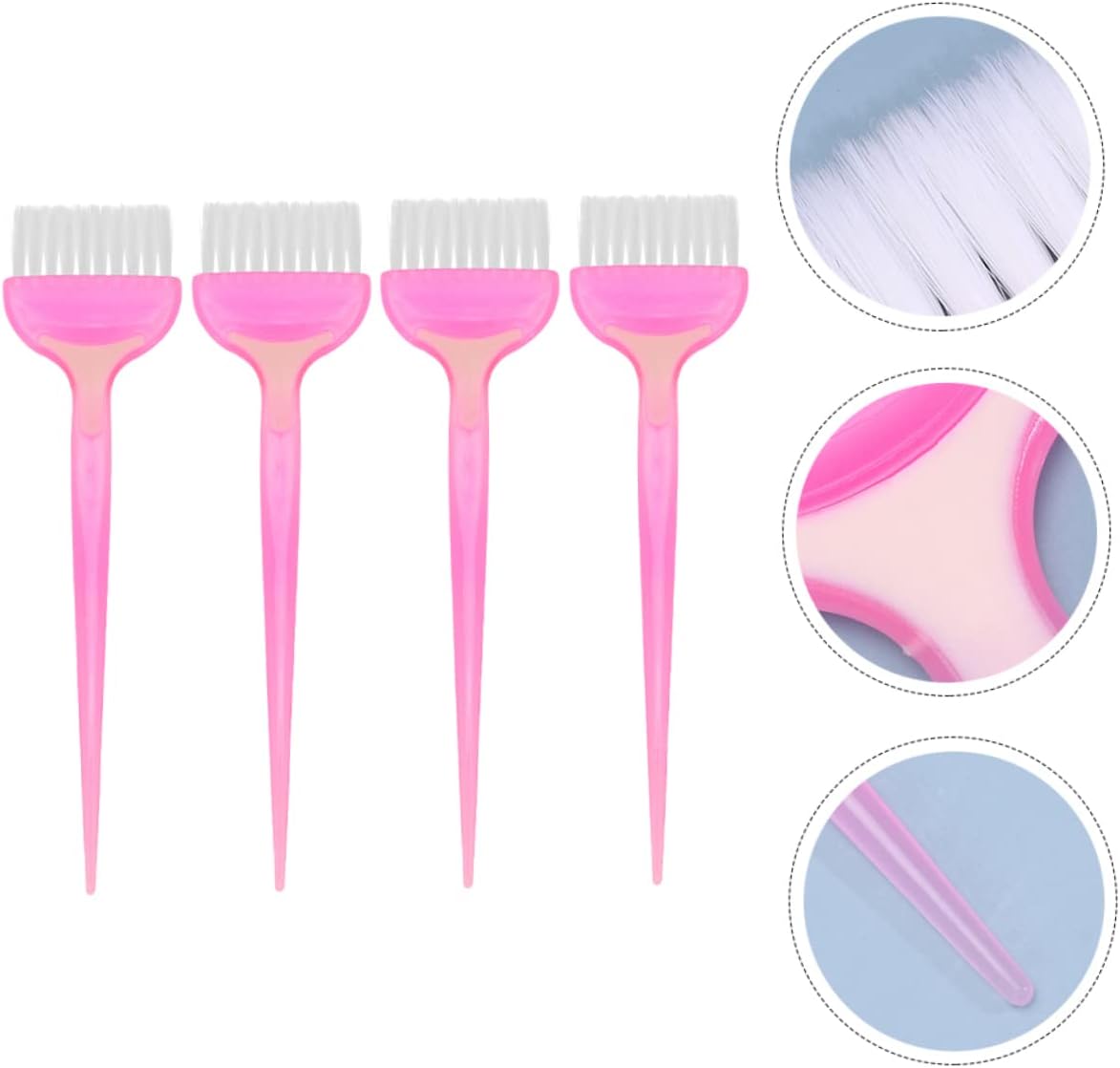 CALLARON 4 Pezzi Pennello Per La Cura Della Per Pettine Colorante Pettine Per Tinture Per Da Barbiere Attrezzo Parrucchiere Utensili Addominali Rosa