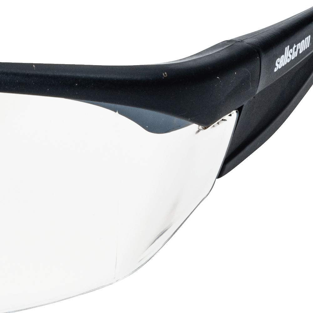 Sellstrom S71402 XM320 Safety Glasses - Indoor/Outdoor, Hard Coat, Black/Orange