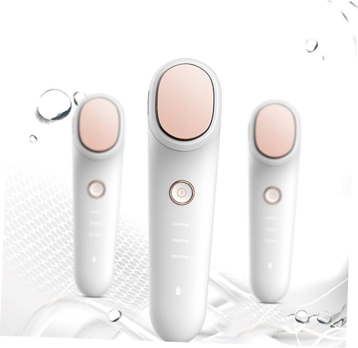 NULYLU Cold Hot Compress Beauty Apparatus USB Rechargeable Face Massage Device for Facial Sculpting Moisture Absorption and Skin Care for Home