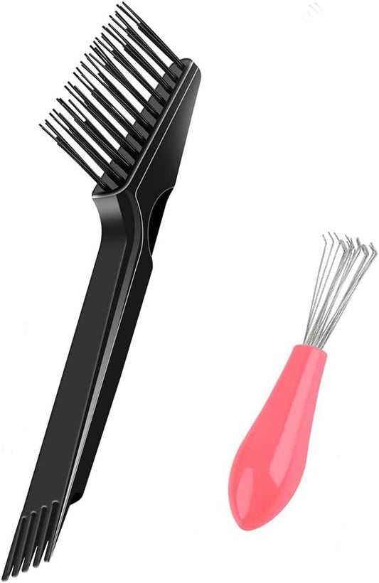 2 Combs Cleaning Tools, Clean Comb Brush Cleaning Comb, Hair Rake Tool Comb Cleaning Brush Hair Dust Removal Brush