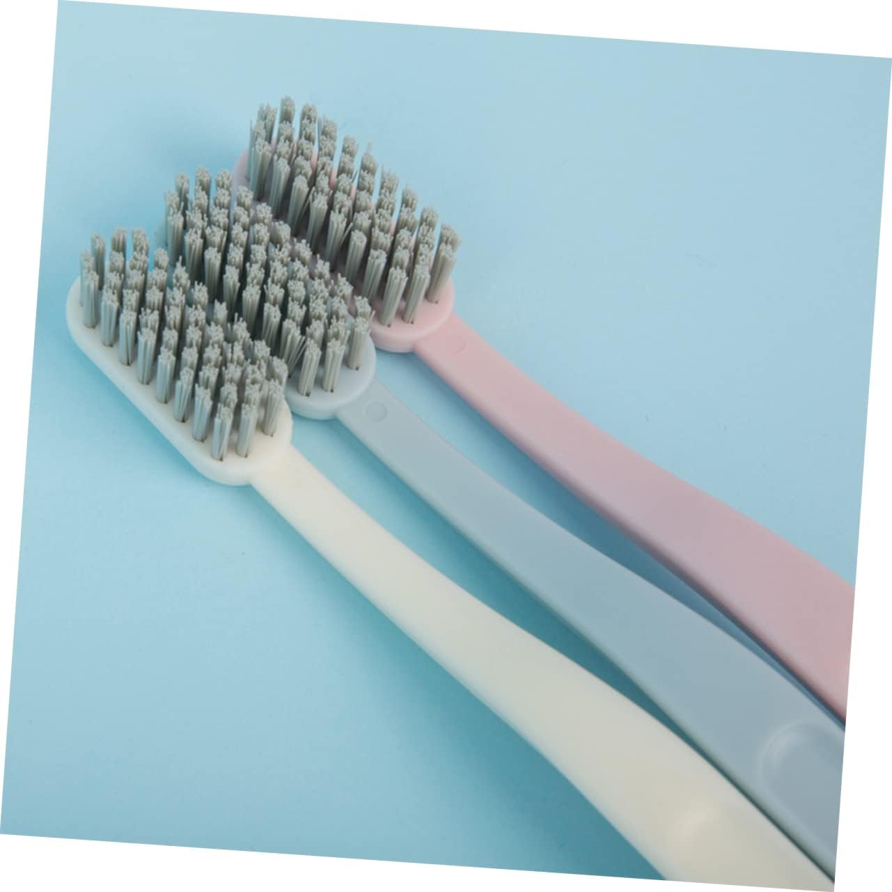 minkissy Pack Nylon Toothbrushes Hard Hair Adult Brush Set for Bathroom Oral Care