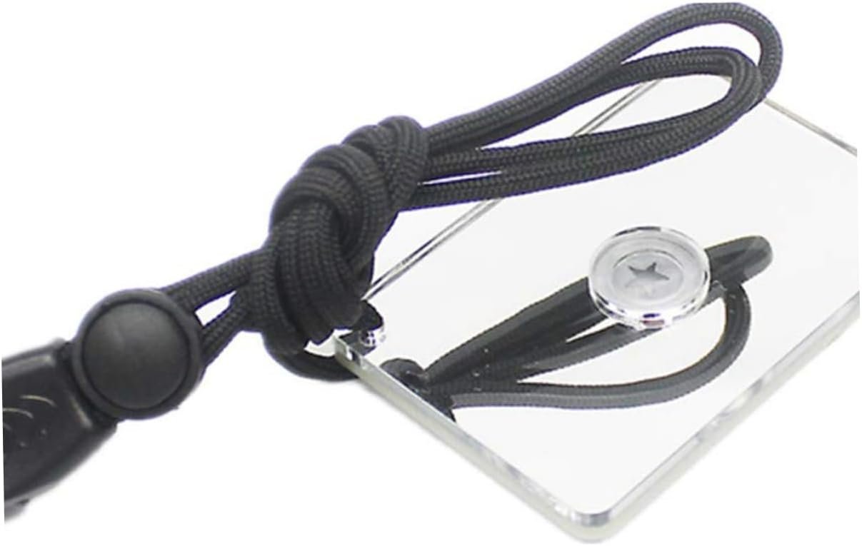 Happyyami Survival Emergency Mirror Signal Function Outdoor Retroreflector for Camping Marine