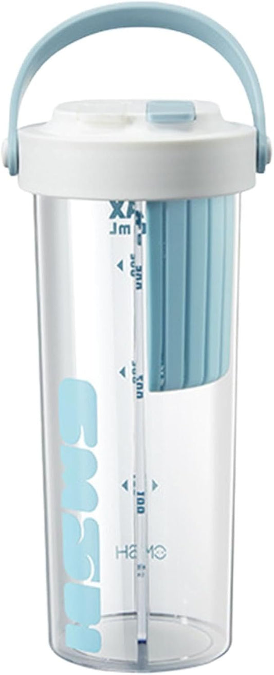 2 Cup Water Bottle, 800ml Cute Creative Outdoor Drinking Cup, Cute Creative Outdoor Drinking Cup, Portable Creative Water Cup for Travel, Hiking, Camping