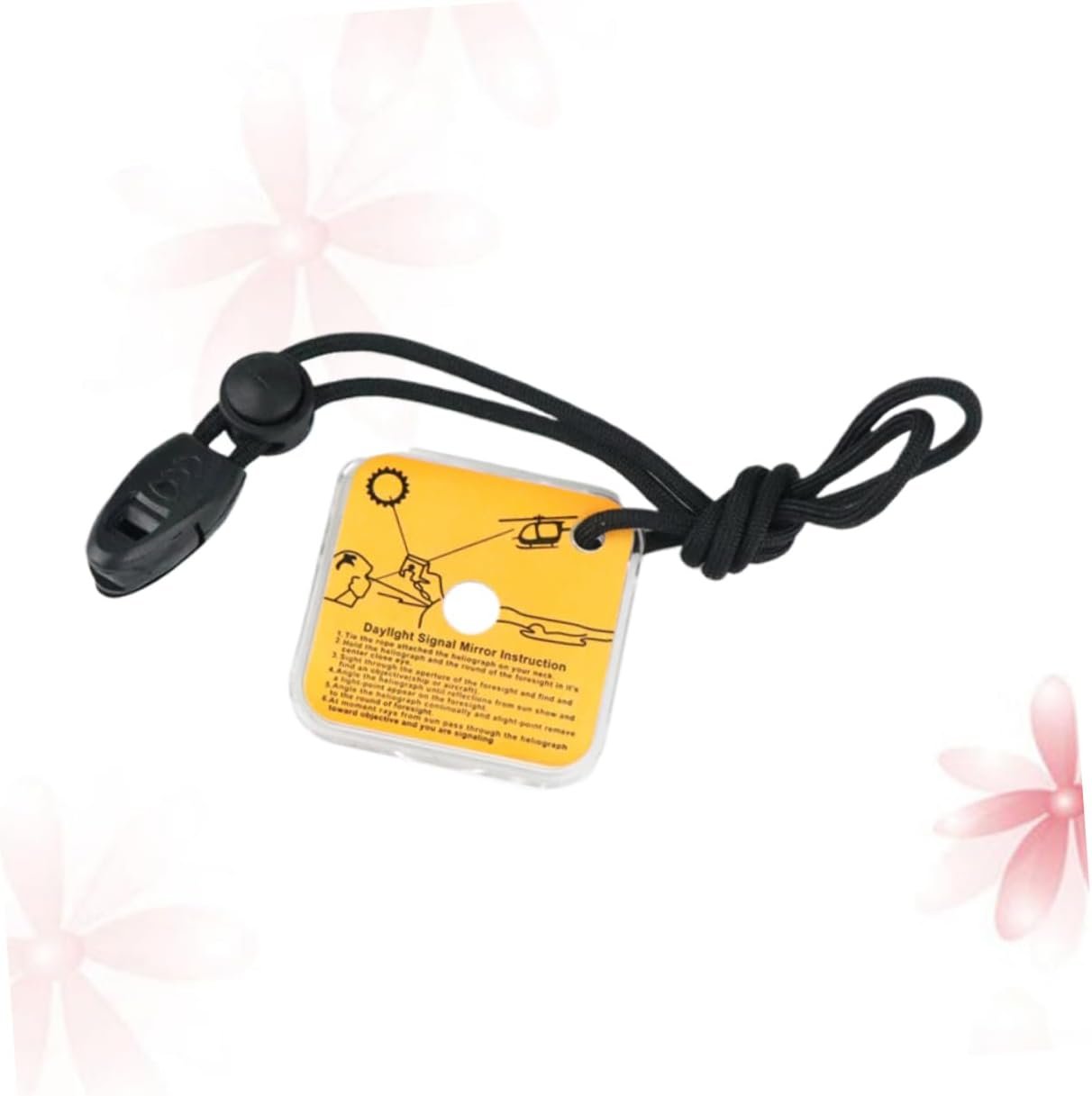 Mipcase Reflective Mirror Small Signal Mirror Outdoor Retroreflector Multi-Function Mirror Field Sourkout