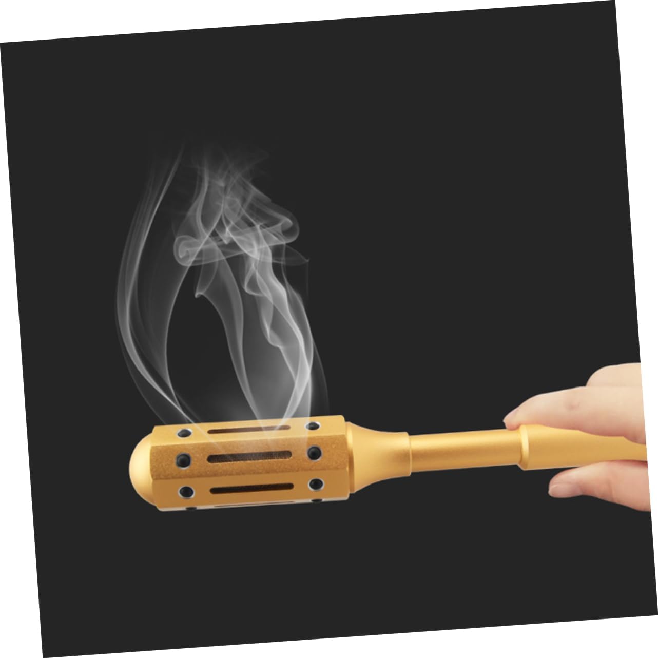 Ipetboom 1Pc Moxibustion Massage Roller Aluminum Moxa Stick with Rotation for Full Massage Convenient Durable