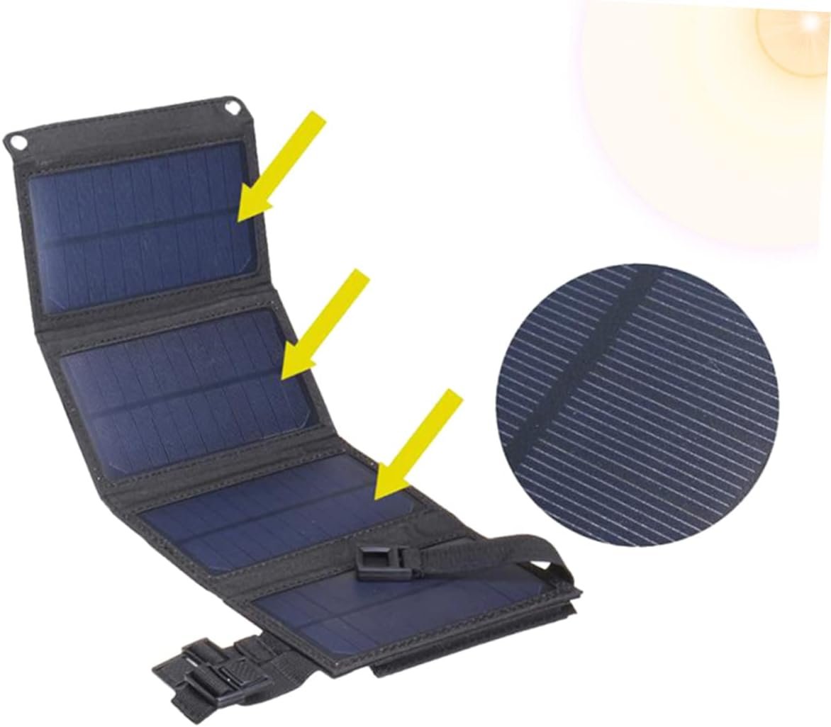 BESPORTBLE Sustainable 10w Solar Panel Charger Waterproof Lightweight Foldable Outdoor Power Bank USB Solar Charger for Mobile Devices for Outdoor Activities