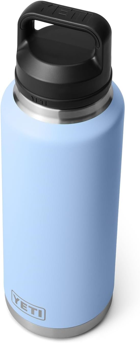 YETI Rambler 46 oz Bottle, Vacuum Insulated, Stainless Steel with Chug Cap, Big Sky Blue
