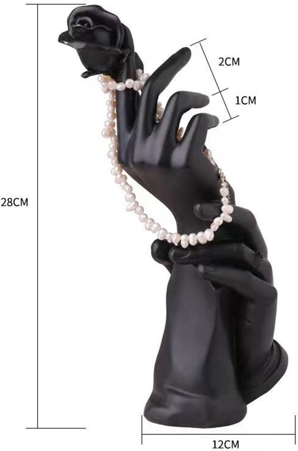 kowaku Hand Model Jewelry Display Rack Sculpture Ornament Arts and Crafts for Necklace Showroom Stores Home Decor