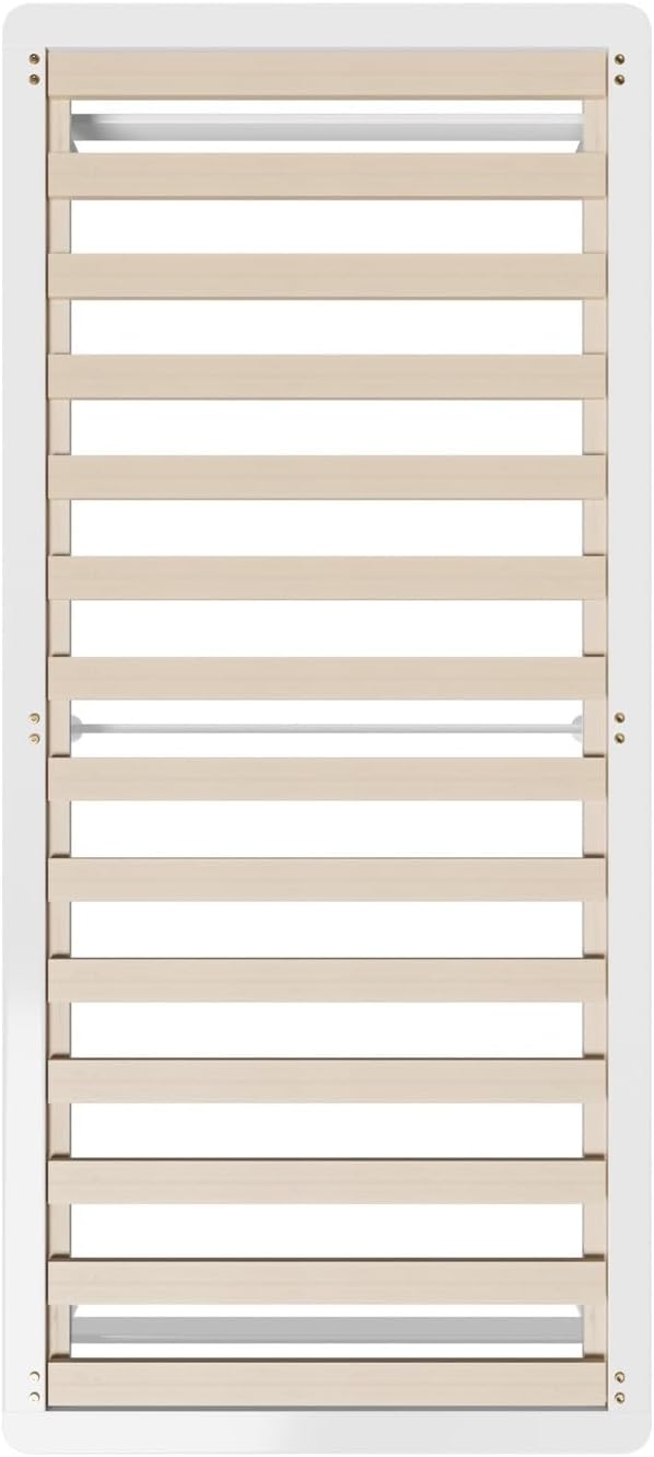 OIKITURE Wooden Bed Frame Single Size, Bed Frame Platform with Reinforced Slats - Compatible with Australian-Sized Mattresses, 190x91x30cm