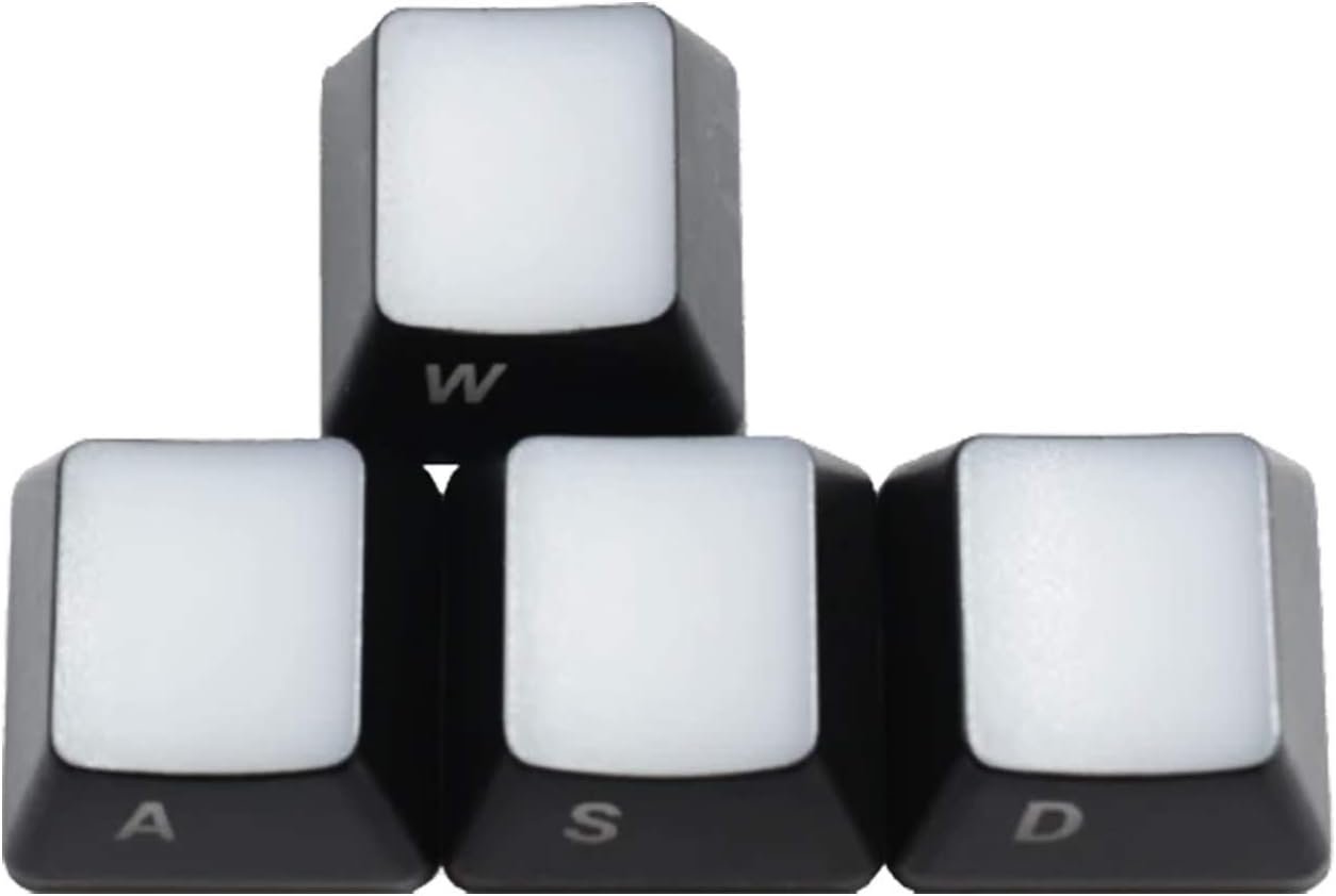 Whirlwind FX Lightcap Keycaps - Upgrade Set for Mechanical Keyboards: Compatible with Standard 104 US Layout