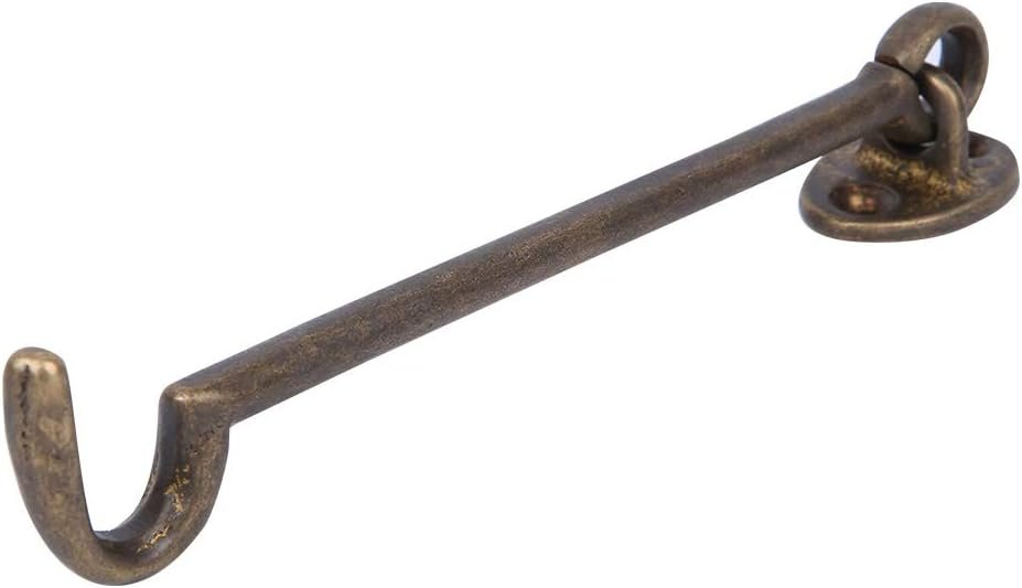 Chiusura per Finestra, Staffa Antivento in Ottone Antiruggine per Ufficio (bronzo antico)