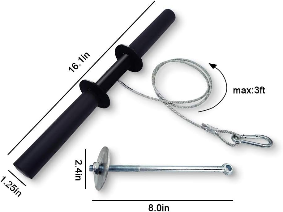 Luwint Wrist and Forearm Roller Blaster, Steel Rope Fitness Arm Exerciser Wrist Trainer Home Gym Accessories