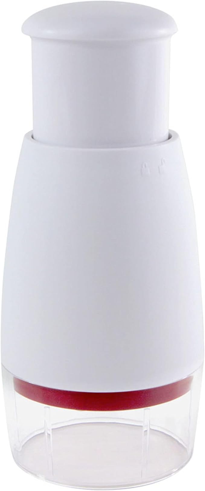 Zyliss Zick Zick Classic Food Chopper - Manual Food Chopper - Onion, Tomato & Vegetable Cutter - Stainless Steel & Dishwasher Safe Food Dicer - White, 9"