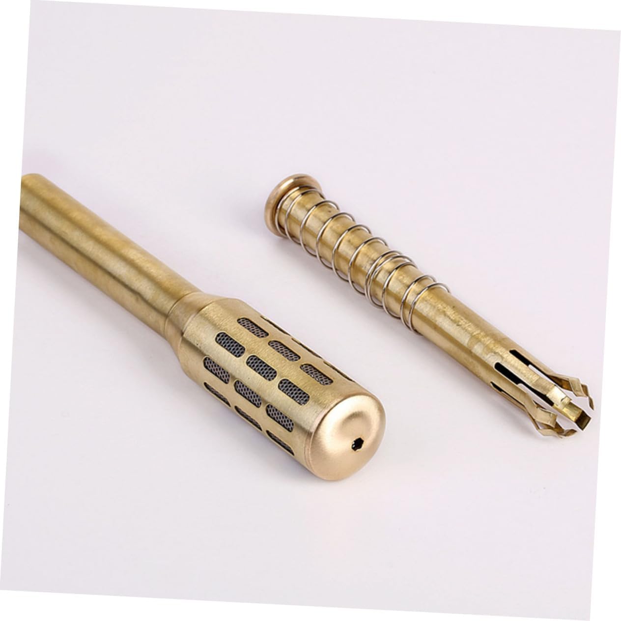 BIUDECO Brass Moxa Roller Stick for Moxibustion Massage Burner Enhance Balance Body Functions Portable