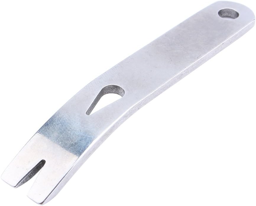 Yosoo 2pcs EDC Gear Mini 3inch Stainless Steel Crank Crowbar Pocket Pry Bar Keychain Keyring Multi Tool Survival Scraper Opener