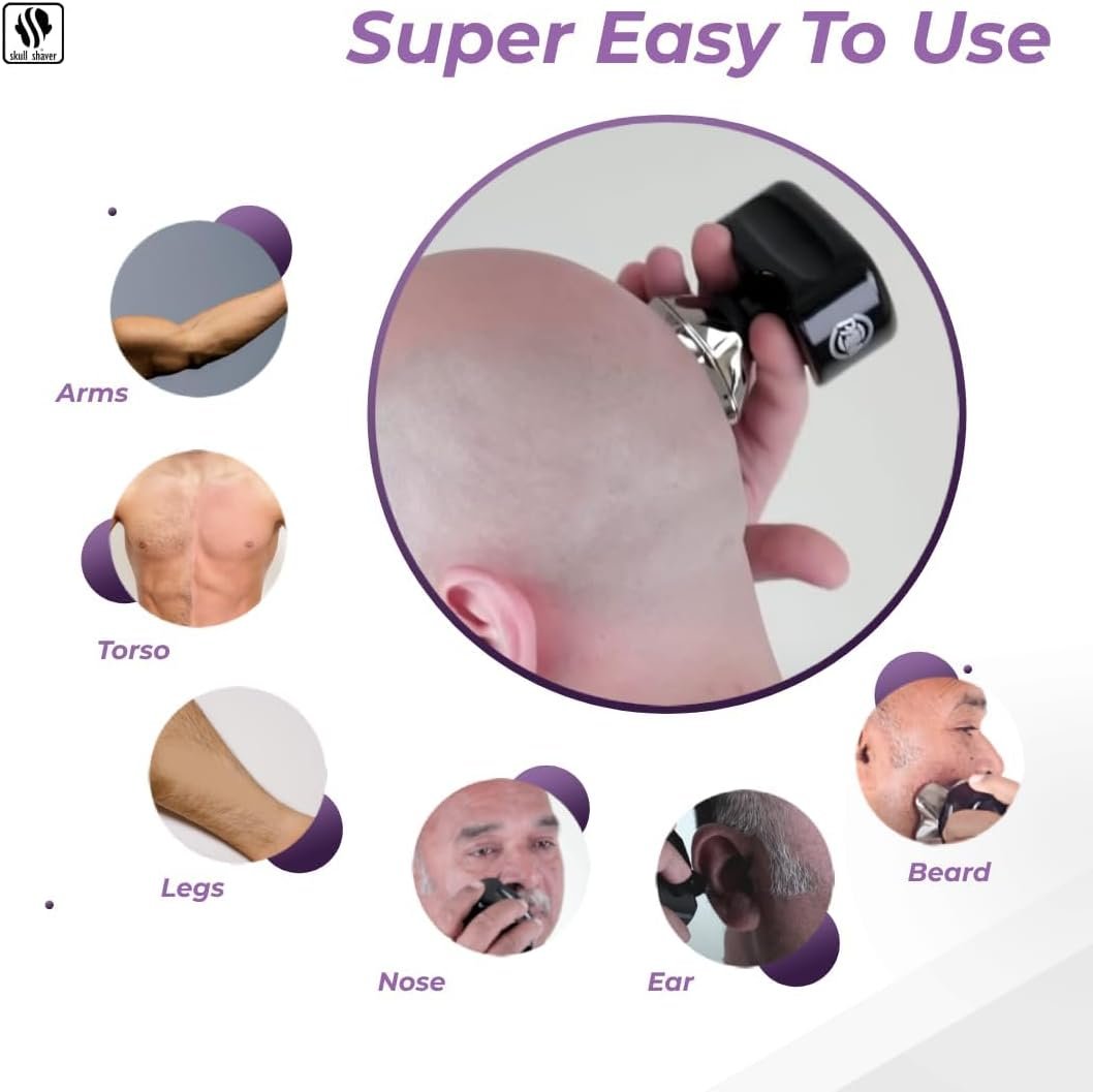 Palm Face and Head Electric Shaver by Skull Shaver