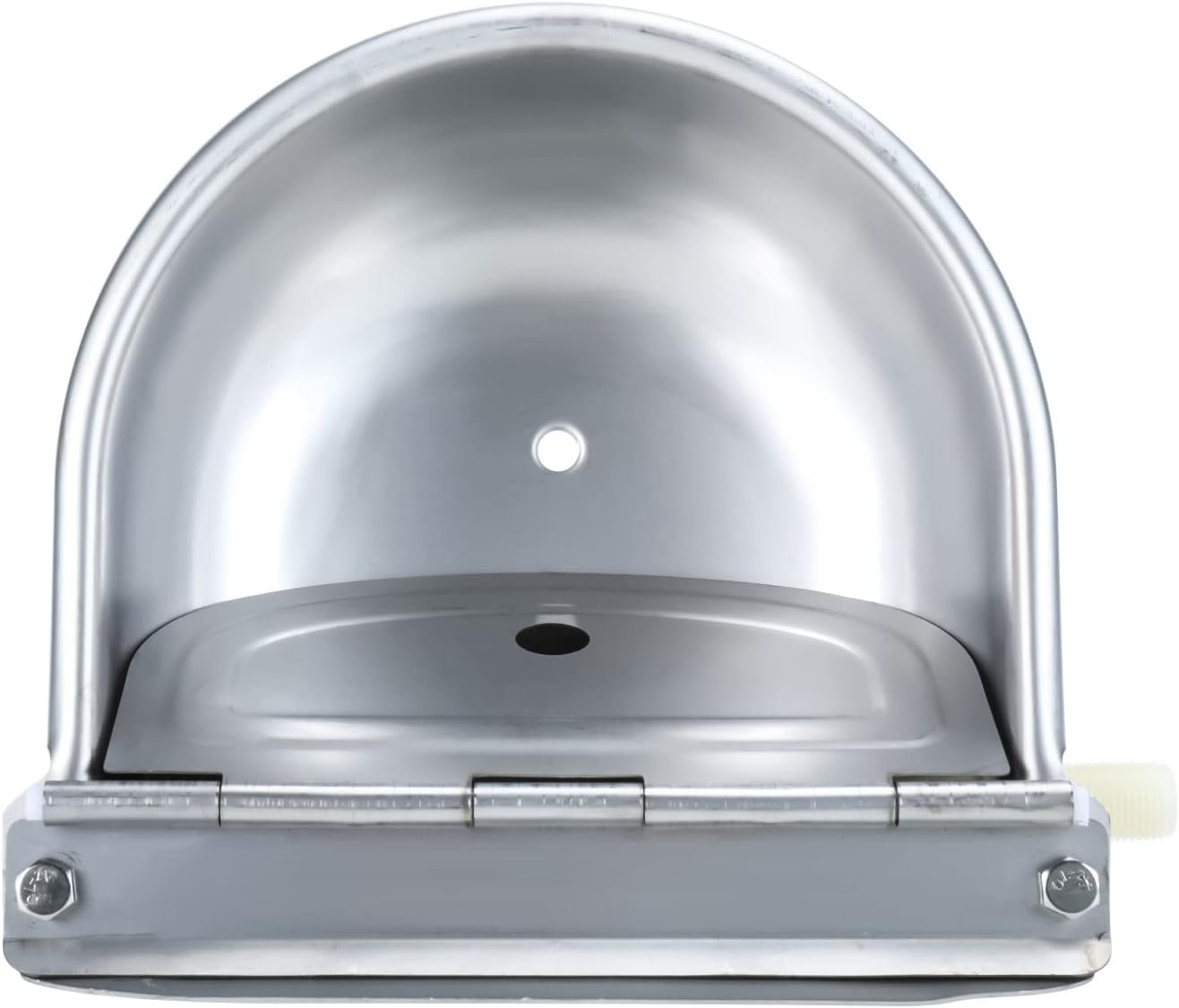 Mono-gatari Automatic Waterer Water Bowl Farm Livestock Stainless Steel Animal Drinking Water Bowl for Pigs Horse Cattle Goat Sheep Dog (with Drainage Hole, with Float Valve)