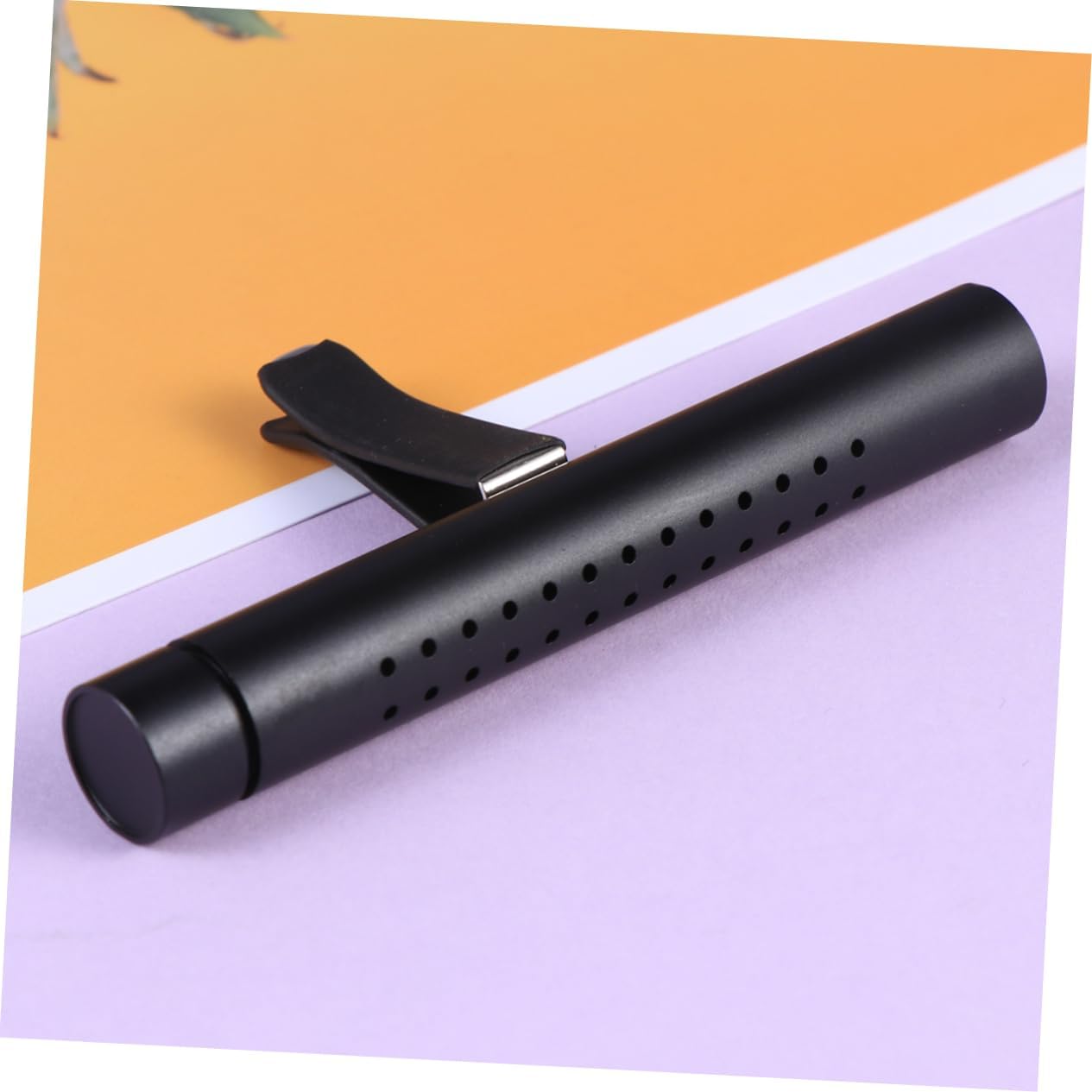 Alipis Car Aromatherapy Stick Fragrance Diffuser Stylish Black Car Air Freshener with Aroma Control and Replacement Stick Essential Oil Diffuser for Vent Clip