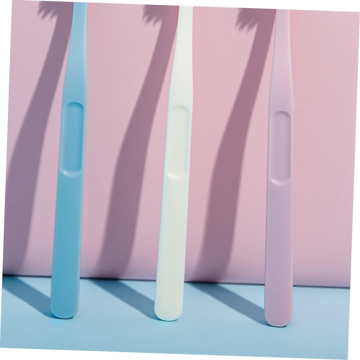 minkissy Pack Nylon Toothbrushes Hard Hair Adult Brush Set for Bathroom Oral Care