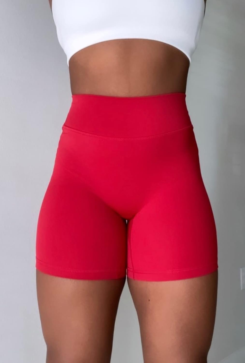 TomTiger Yoga Shorts for Women Tummy Control High Waist Biker Shorts Exercise Workout Butt Lifting Tights Women's Short Pants