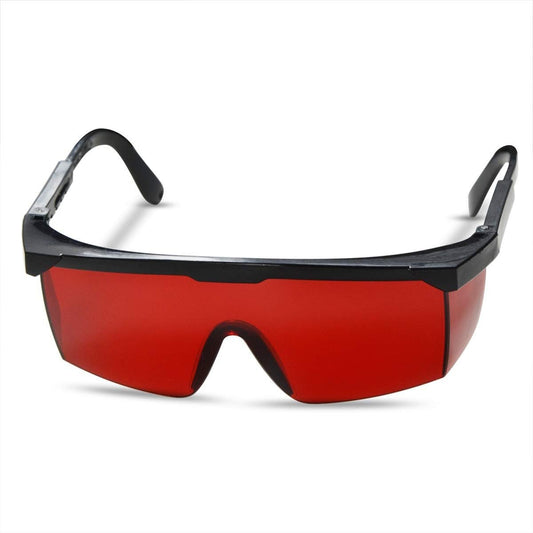 FreeMascot OD 4+ 190nm-550nm Wavelength Laser Safety Glasses for 405nm, 445nm, 450nm, 520nm, 532nm Light - Hair Removal Treatment Eye Protection Goggles (Red)