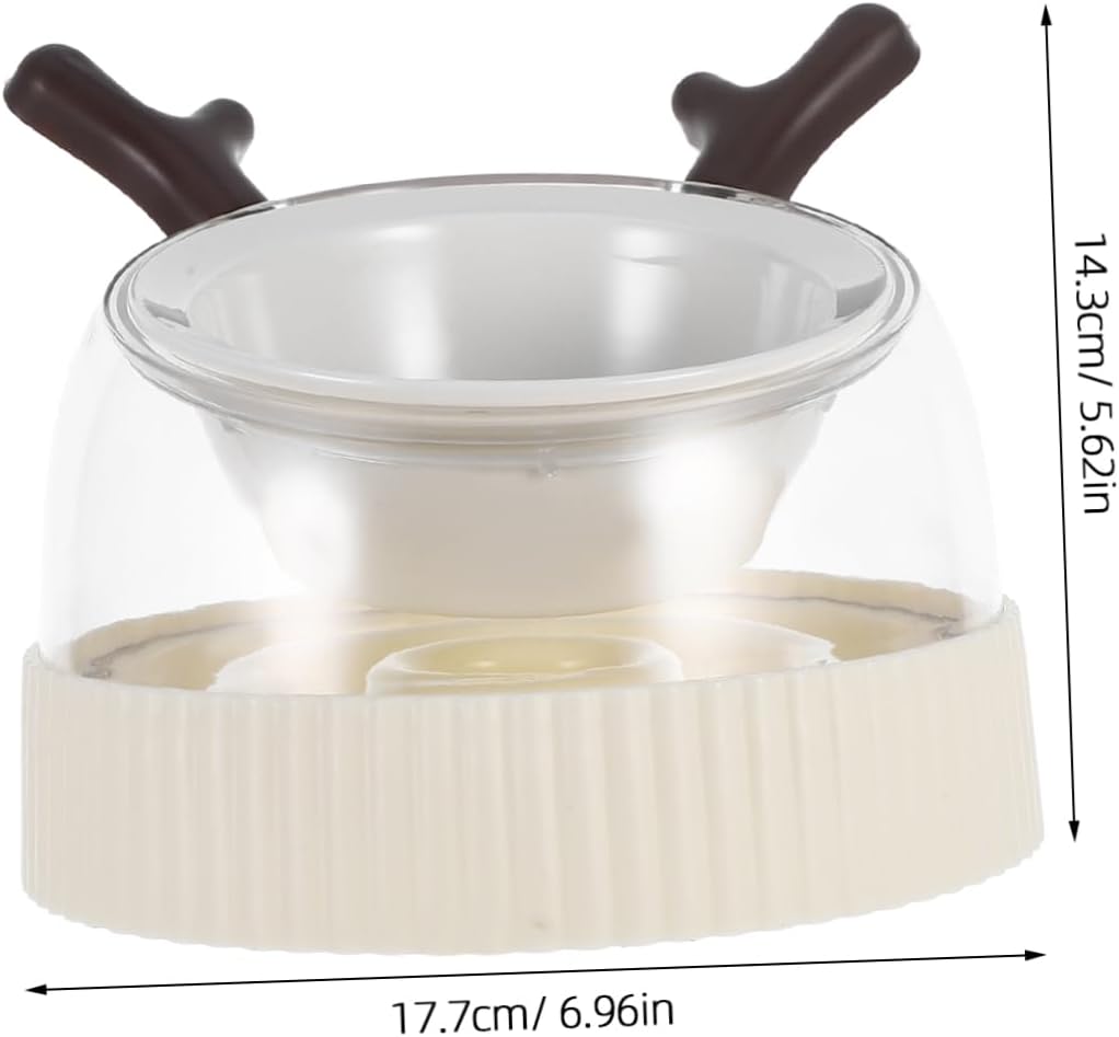 Elevated Cat Bowls Dog Puzzle Feeder Tip Ceramic Feeding Bowl for Cats and Small Dogs Easy to Clean Space Efficient Design for Feeding and Watering