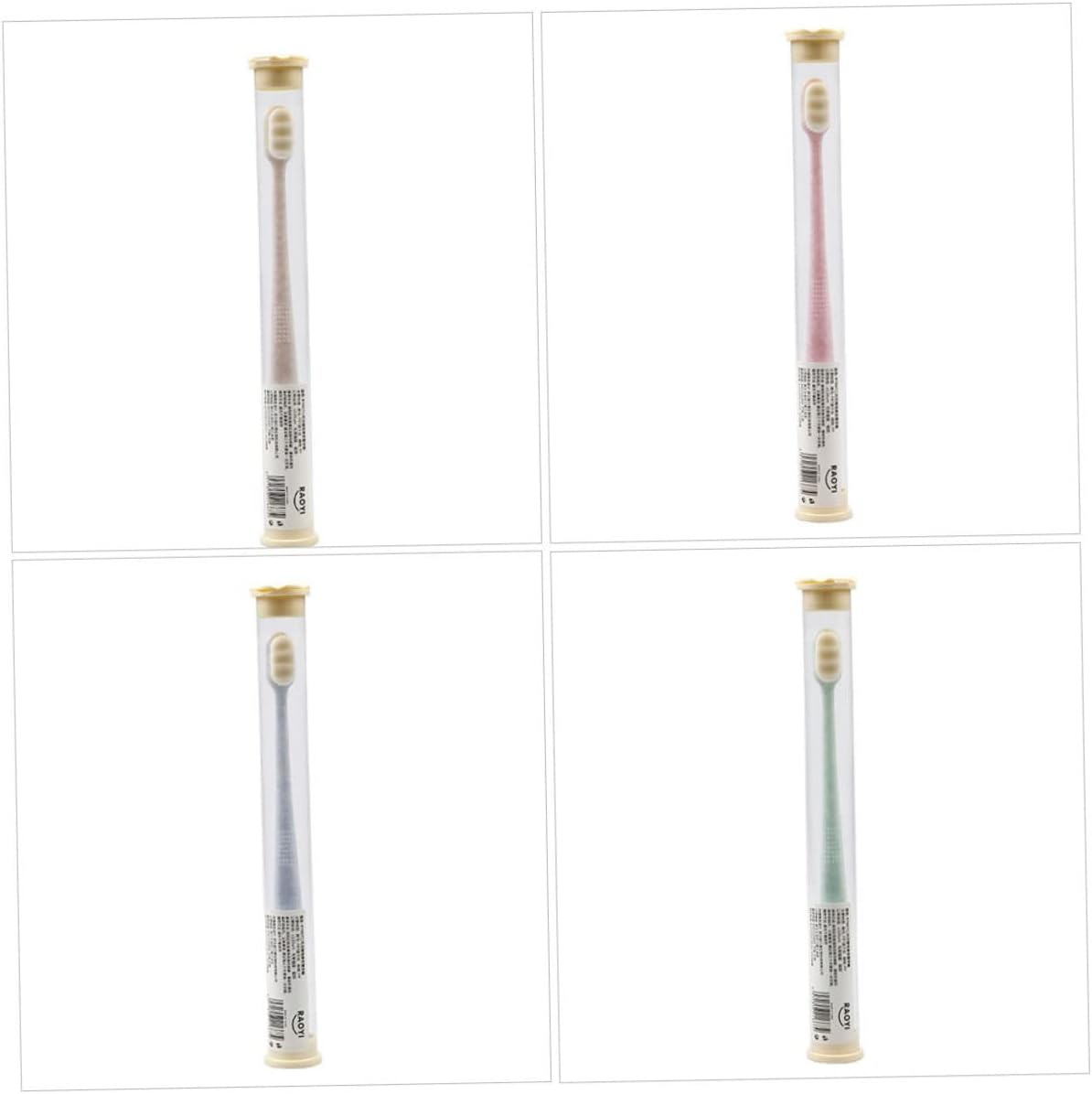 Zerodeko Hand Tools 6pcs Wangan Hair Toothbrush Toothbrush Sensitive Toothbrush Toothbrushes Slim Soft Oral Care Toothbrush Super Soft Cleaning Brush Pbt Travel Soft Bristle Toothbrush