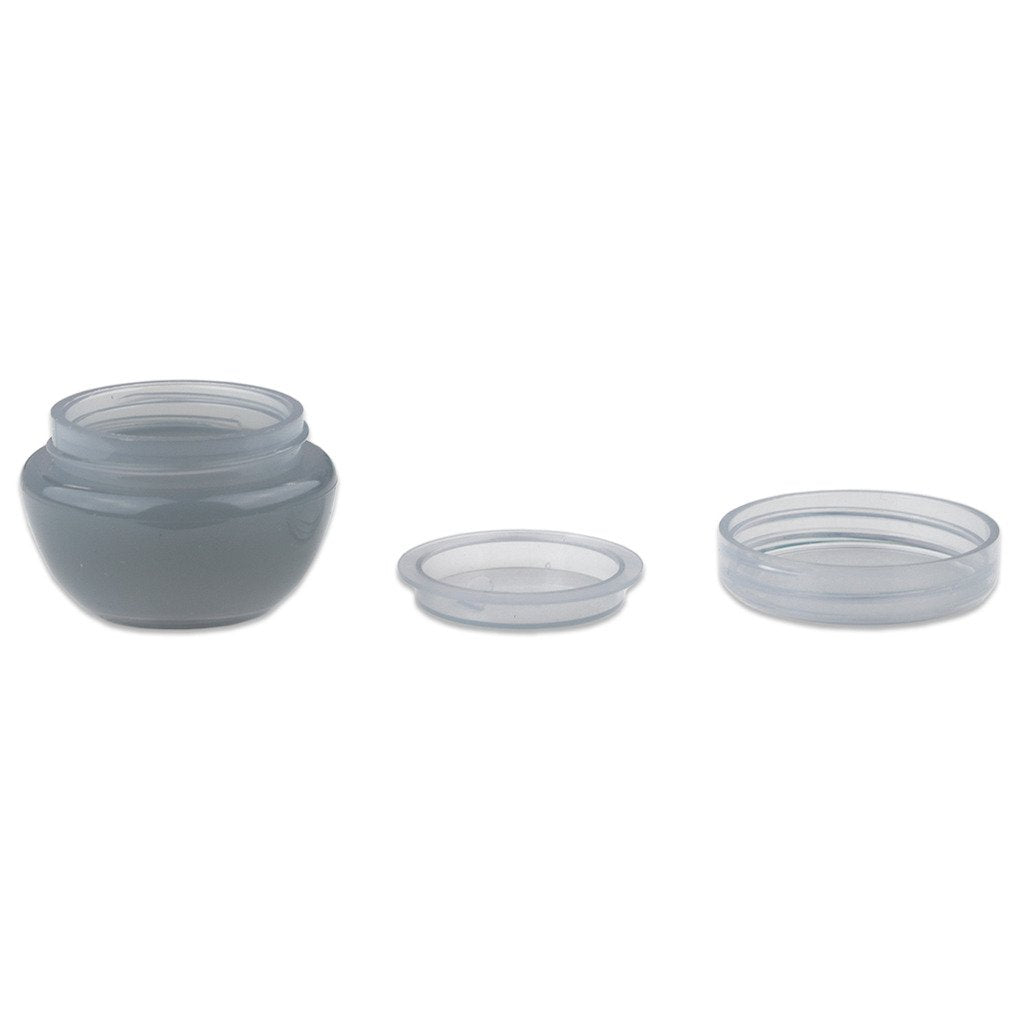 Beauticom 10G/10ML Frosted Container Jars with Inner Liner for Scrubs, Oils, Salves, Creams, Lotions, Makeup Cosmetics, Nail Accessories, Beauty Aids - BPA Free (72 Pieces, Gray)