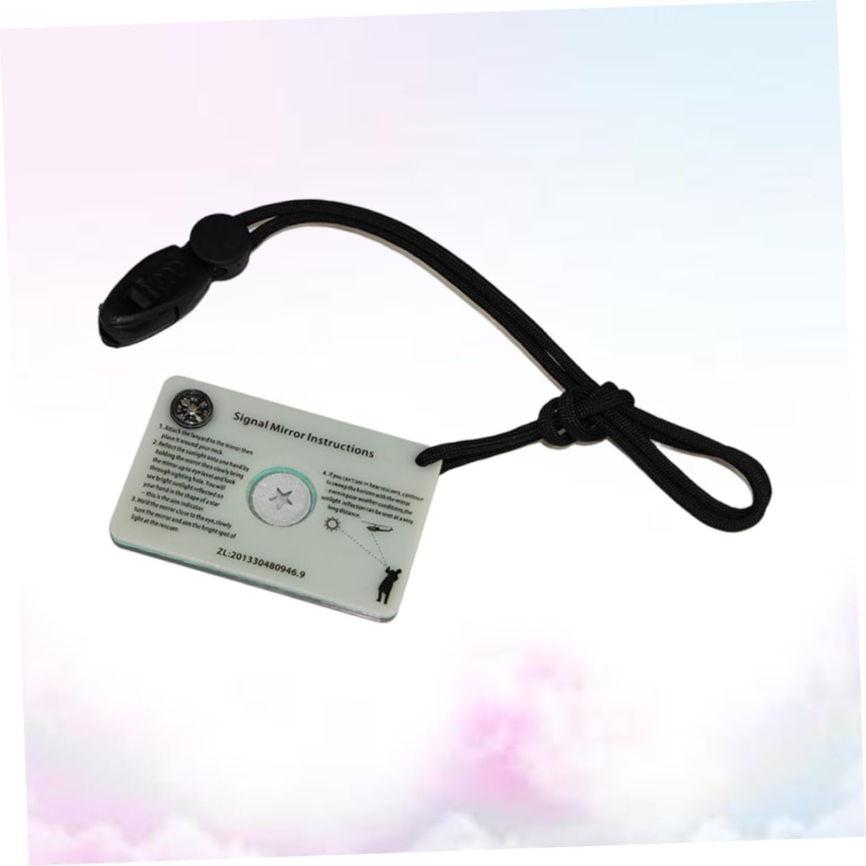 BCOATH Outdoor Accessories Survival Emergency Mirror Field Reflector Signal Mirror Multi-Function Mirror