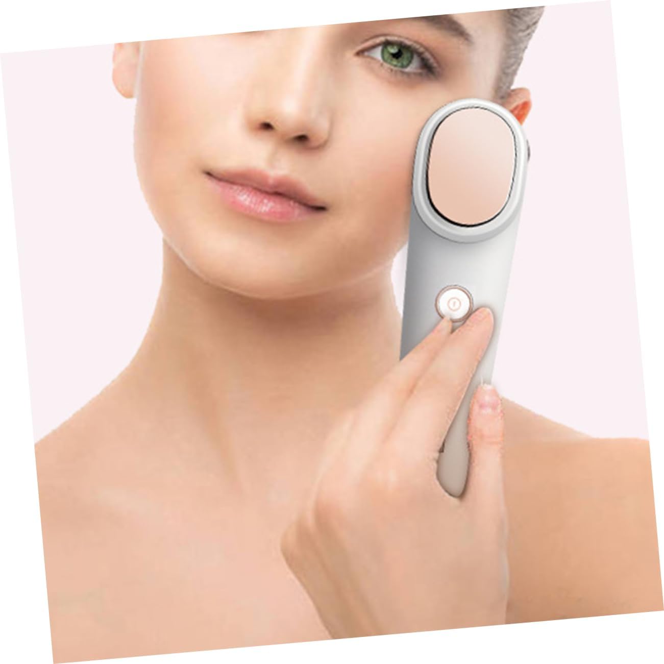 NULYLU Cold Hot Compress Beauty Apparatus USB Rechargeable Face Massage Device for Facial Sculpting Moisture Absorption and Skin Care for Home
