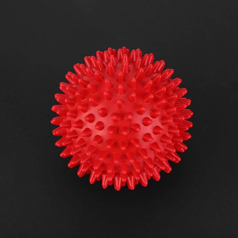 Finger Relax Massage Balls, Durable Plastic Trigger Point Massager, Roller Spiky Balls Fitness Tool 7.5cm/9cm(Red 7.5cm)