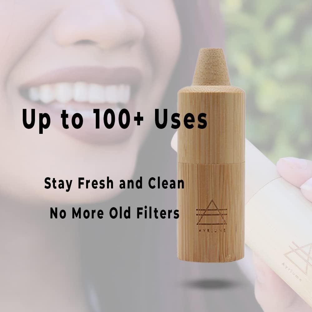 Aroma Spearmint Personal Air Filter 2 Pack - Infused with Essential Oils Spearmint - Odor and Smoke Eliminator