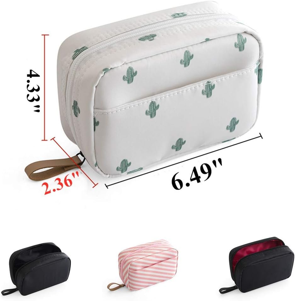 Makeup Bag Travel Cosmetic Bag Toiletry Bag Organizer Pouch Purse Travel Accessories,Cactus