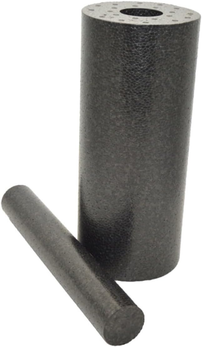 HEMOTON 1 Albero di massaggio colonna yoga Massagni per la schiena massaggiante per la schiena Ginnastica muscolo schiuma per l'allenamento muscolare Black
